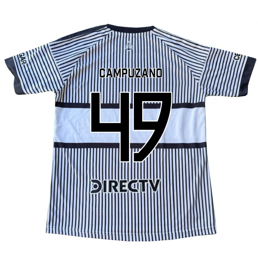 Danxen Hombre Camiseta Jorman Campuzano #49 Blanco Negro Amarillo 2ª Equipación 2026/27 La Camisa México