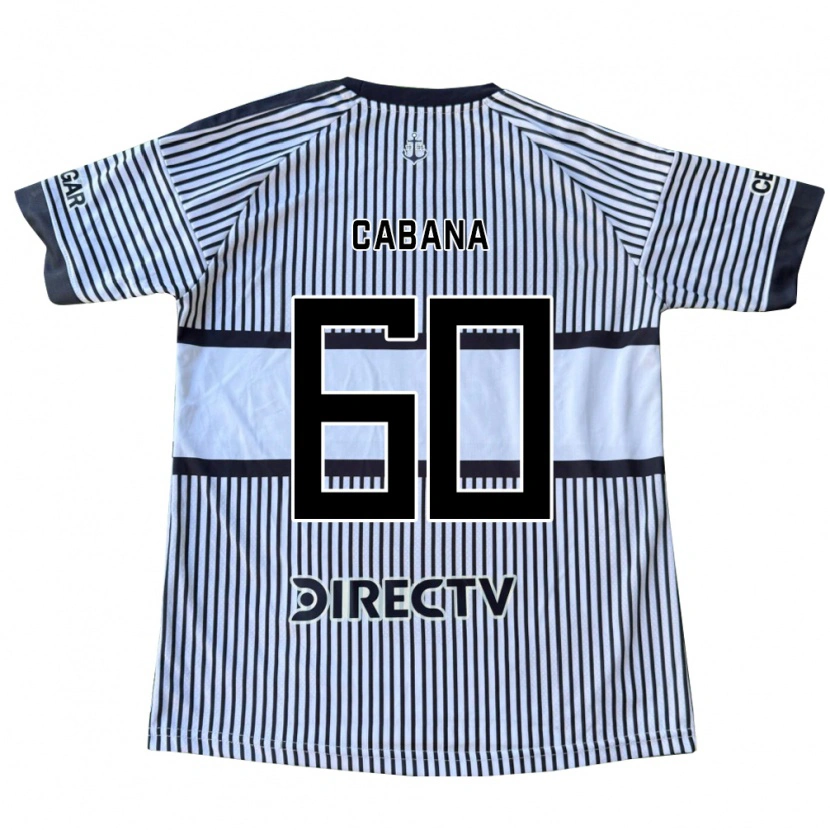 Danxen Hombre Camiseta Juan Pablo Cabana #60 Blanco Negro Amarillo 2ª Equipación 2026/27 La Camisa México
