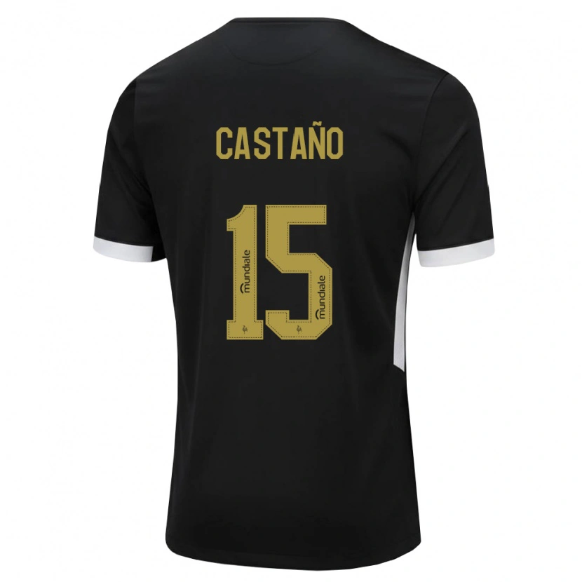 Danxen Hombre Camiseta Kevin Castaño #15 Blanco Negro Amarillo 1ª Equipación 2026/27 La Camisa México