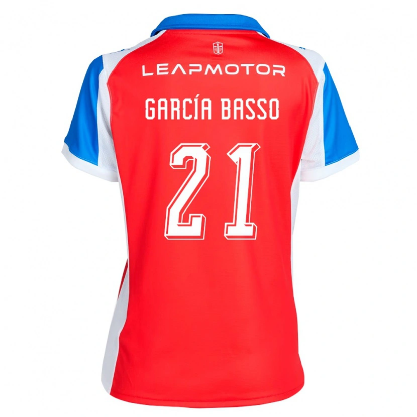 Danxen Hombre Camiseta Agustín García Basso #21 Rojo Azul 2ª Equipación 2026/27 La Camisa México