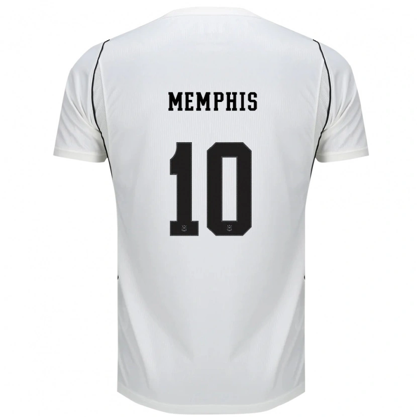 Danxen Hombre Camiseta Memphis Depay #10 Blanco Negro Rojo 1ª Equipación 2026/27 La Camisa México