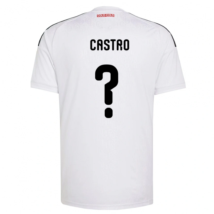 Danxen Mujer Camiseta Benjamín Castro #0 Blanco Negro 1ª Equipación 2026/27 La Camisa México