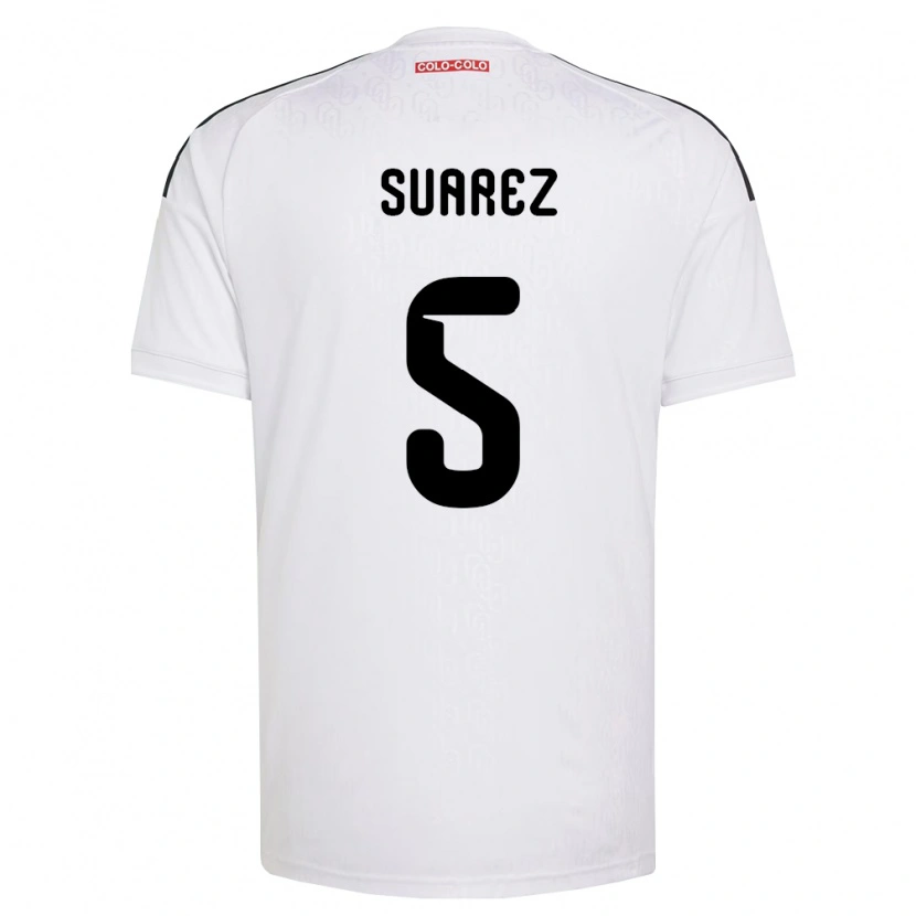 Danxen Mujer Camiseta Nicolás Suarez #5 Blanco Negro 1ª Equipación 2026/27 La Camisa México