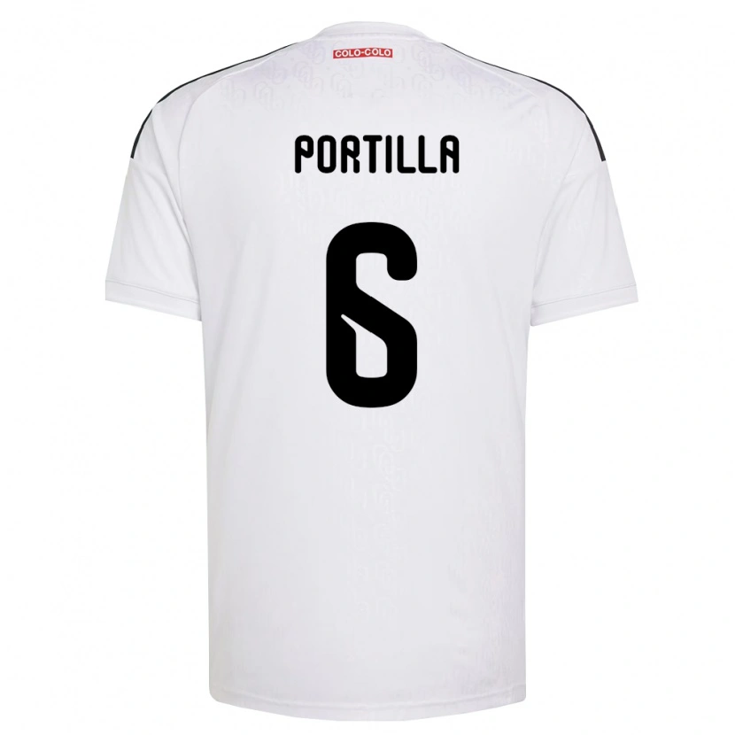 Danxen Mujer Camiseta Dylan Portilla #6 Blanco Negro 1ª Equipación 2026/27 La Camisa México
