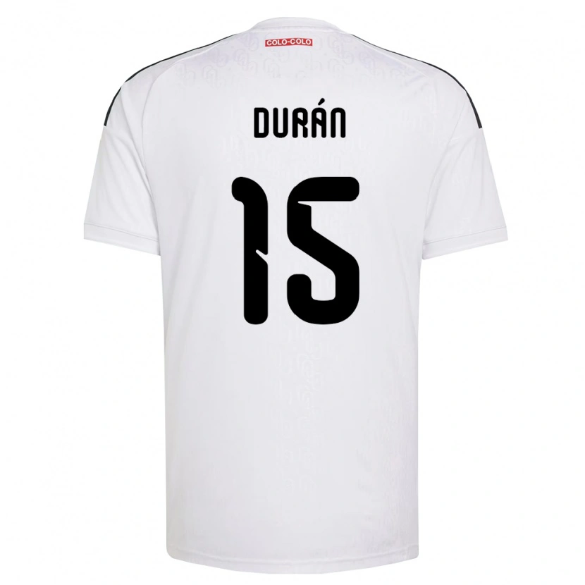 Danxen Mujer Camiseta José Durán #15 Blanco Negro 1ª Equipación 2026/27 La Camisa México