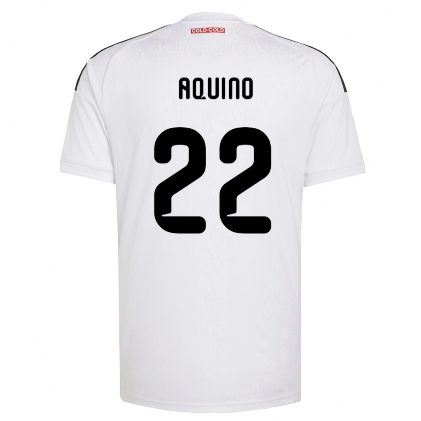 Danxen Mujer Camiseta Claudio Aquino #22 Blanco Negro 1ª Equipación 2026/27 La Camisa México