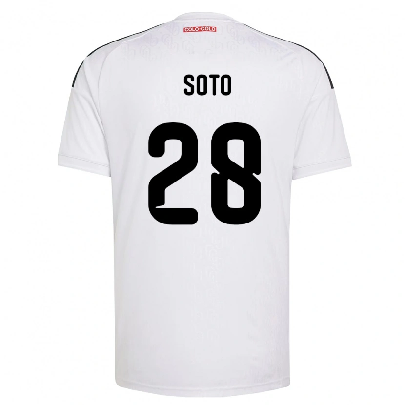 Danxen Mujer Camiseta Lucas Soto #28 Blanco Negro 1ª Equipación 2026/27 La Camisa México
