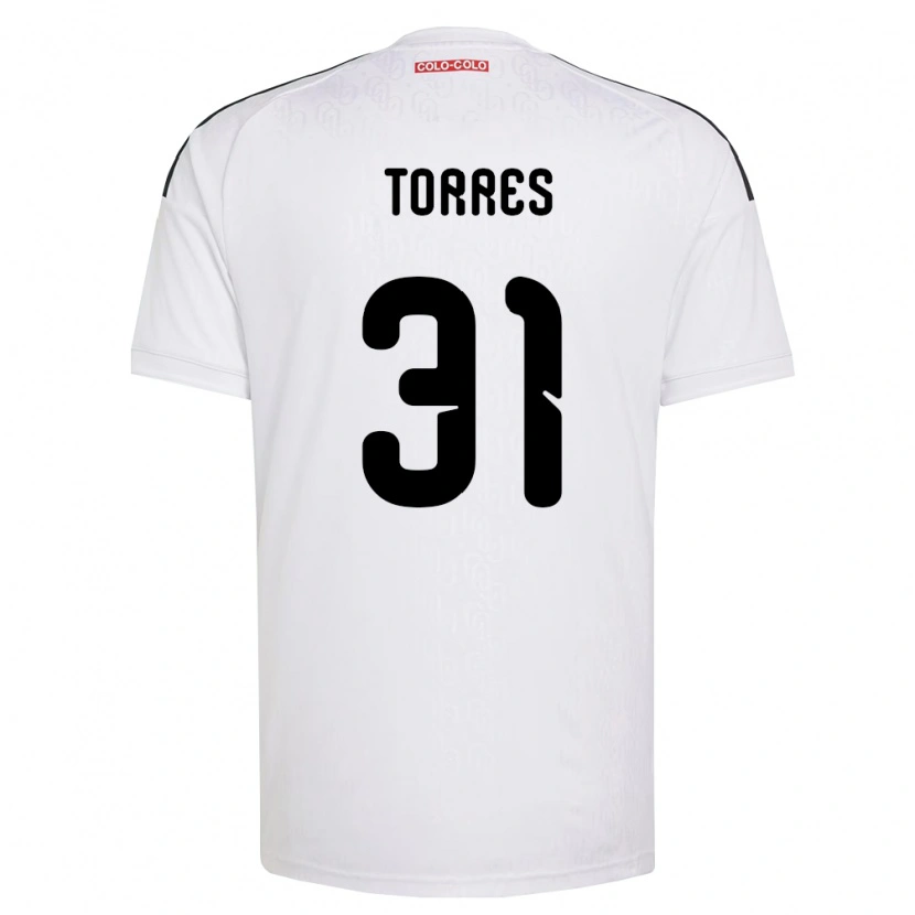 Danxen Mujer Camiseta Bruno Torres #31 Blanco Negro 1ª Equipación 2026/27 La Camisa México
