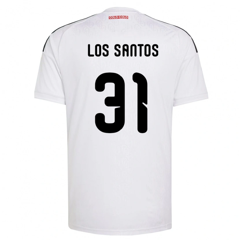 Danxen Mujer Camiseta Matías De Los Santos #31 Blanco Negro 1ª Equipación 2026/27 La Camisa México