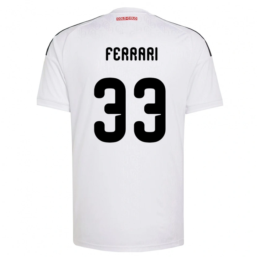 Danxen Mujer Camiseta Matías Ferrari #33 Blanco Negro 1ª Equipación 2026/27 La Camisa México