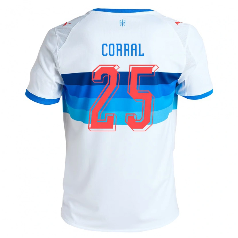 Danxen Mujer Camiseta Diego Corral #25 Blanco Azul Cielo 1ª Equipación 2026/27 La Camisa México