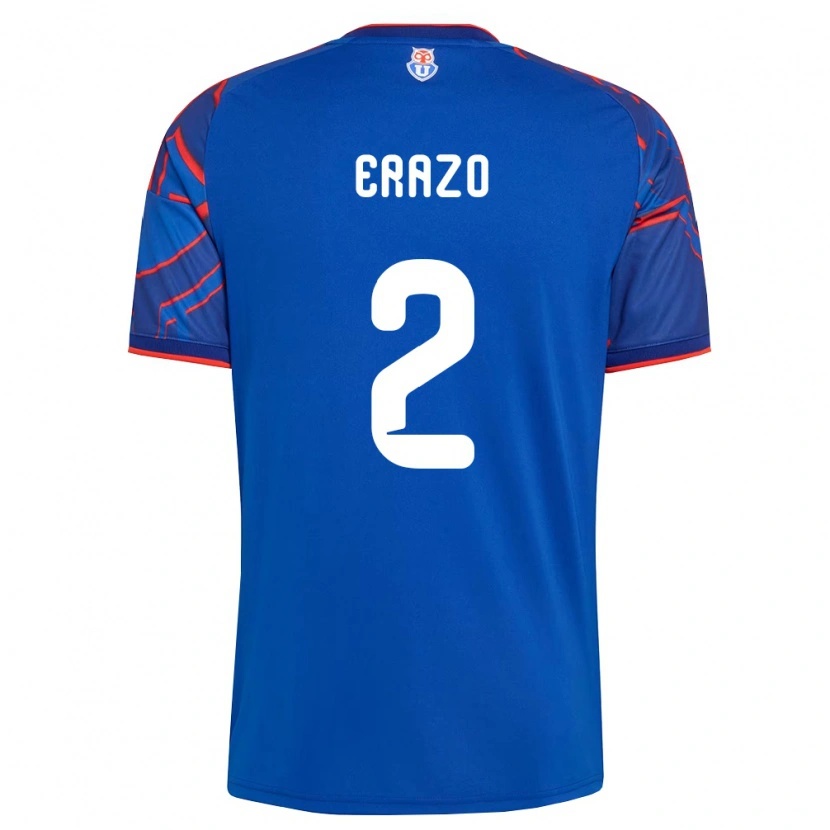 Danxen Mujer Camiseta Dylan Erazo #2 Azul Real Rojo 1ª Equipación 2026/27 La Camisa México
