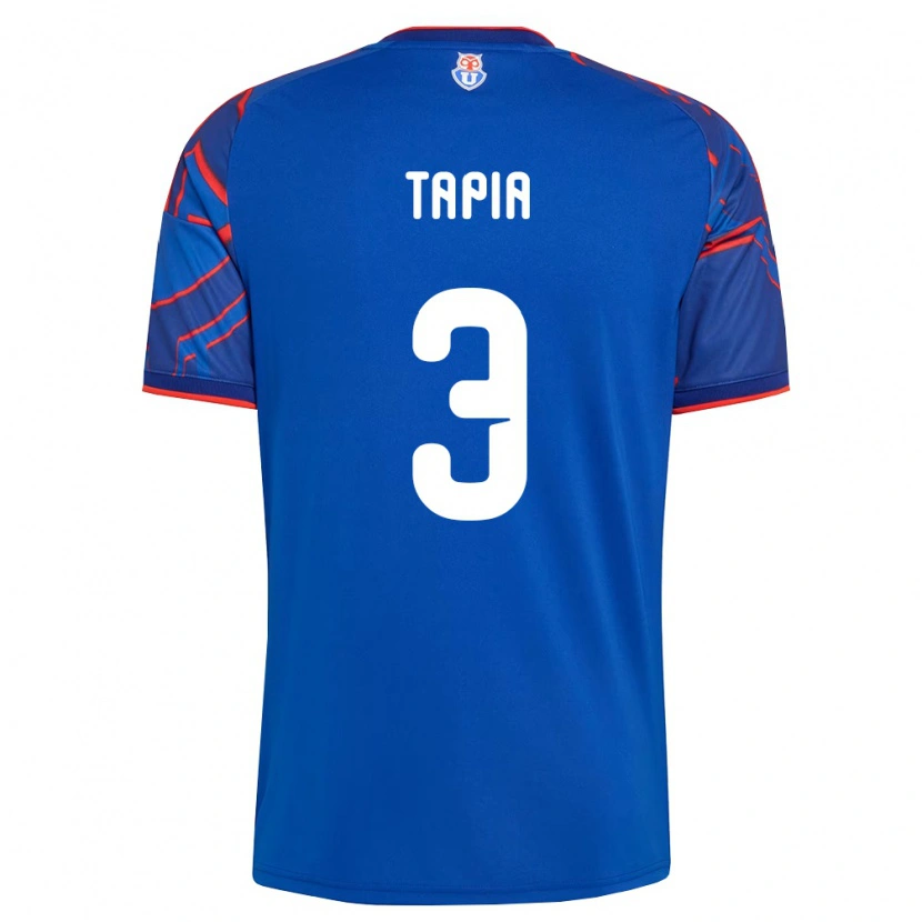 Danxen Mujer Camiseta Ignacio Tapia #3 Azul Real Rojo 1ª Equipación 2026/27 La Camisa México