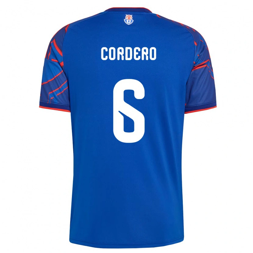 Danxen Mujer Camiseta Renato Cordero #6 Azul Real Rojo 1ª Equipación 2026/27 La Camisa México