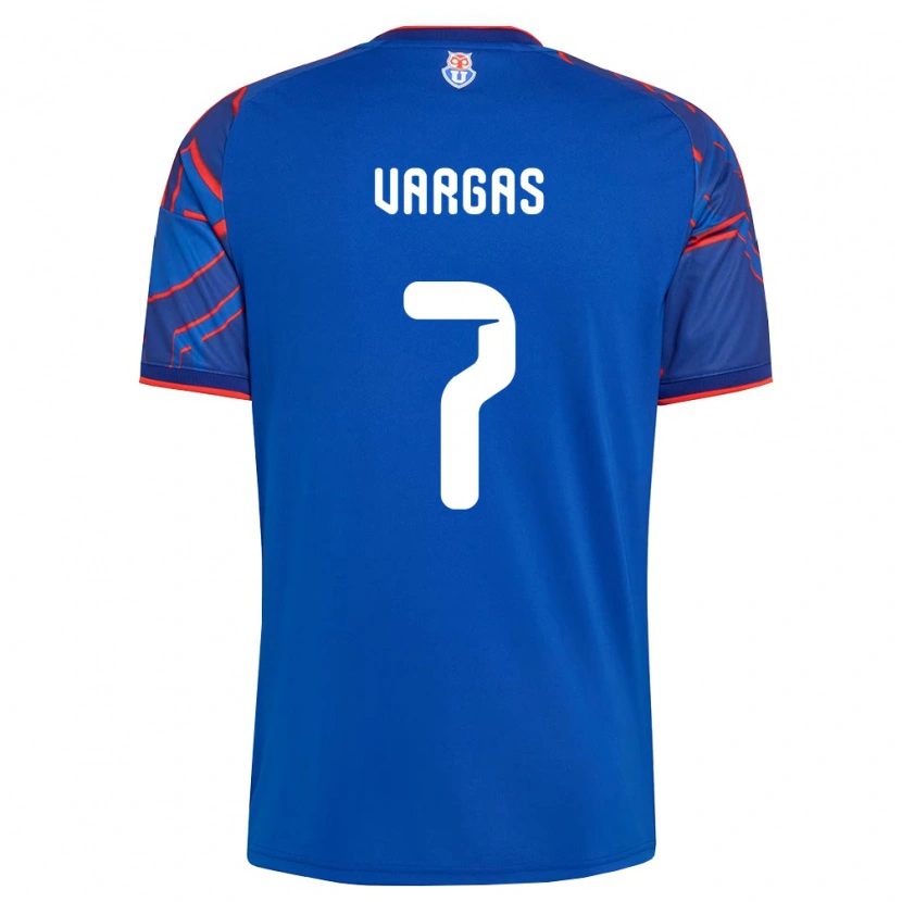 Danxen Mujer Camiseta Jeisson Vargas #7 Azul Real Rojo 1ª Equipación 2026/27 La Camisa México