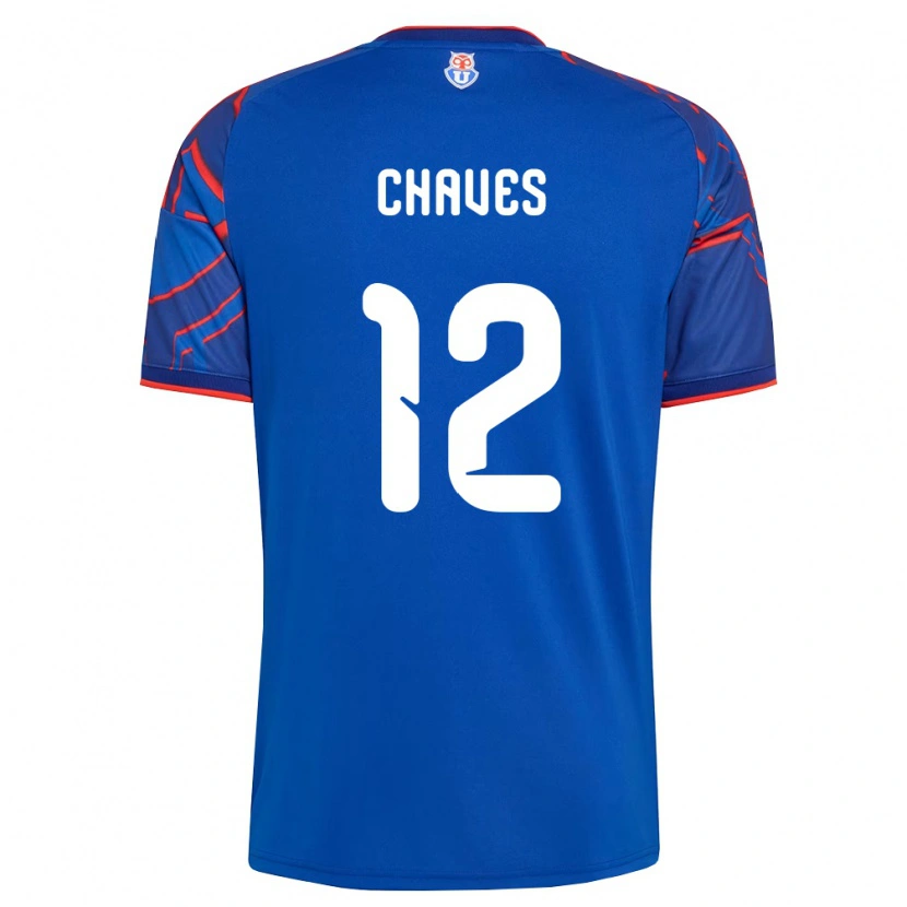Danxen Mujer Camiseta Abigail Chaves #12 Azul Real Rojo 1ª Equipación 2026/27 La Camisa México