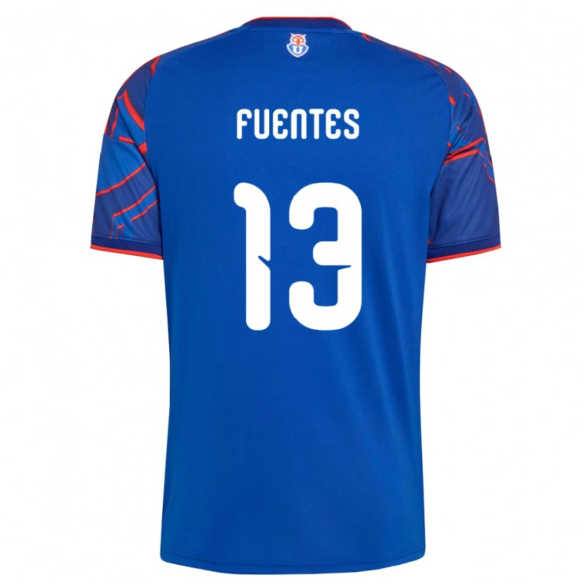 Danxen Mujer Camiseta Karen Fuentes #13 Azul Real Rojo 1ª Equipación 2026/27 La Camisa México