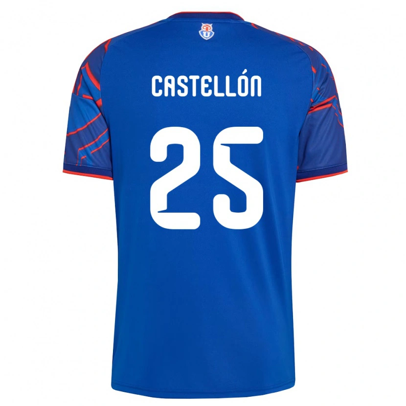 Danxen Mujer Camiseta Gabriel Castellón #25 Azul Real Rojo 1ª Equipación 2026/27 La Camisa México
