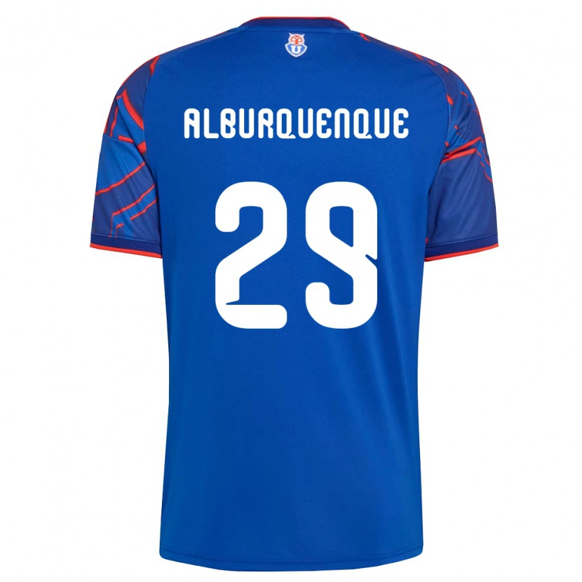 Danxen Mujer Camiseta José Alburquenque #29 Azul Real Rojo 1ª Equipación 2026/27 La Camisa México