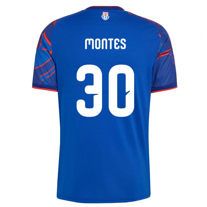 Danxen Mujer Camiseta Gonzalo Montes #30 Azul Real Rojo 1ª Equipación 2026/27 La Camisa México