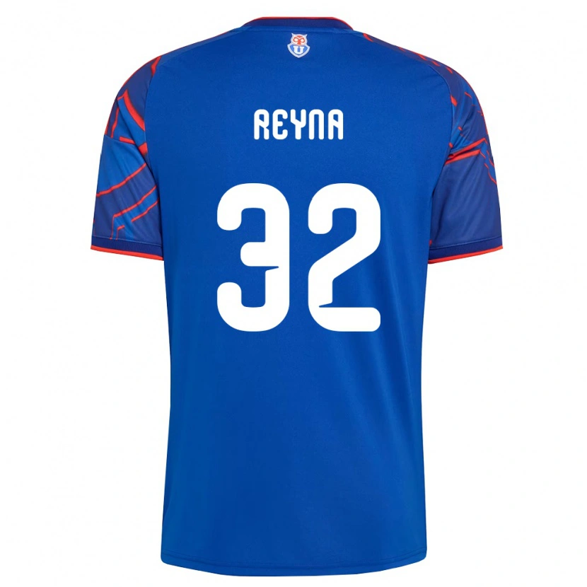 Danxen Mujer Camiseta Gonzalo Reyna #32 Azul Real Rojo 1ª Equipación 2026/27 La Camisa México
