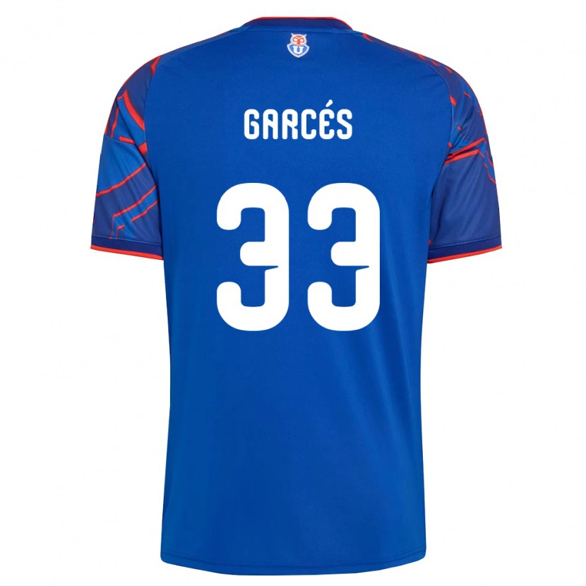 Danxen Mujer Camiseta Simón Garcés #33 Azul Real Rojo 1ª Equipación 2026/27 La Camisa México