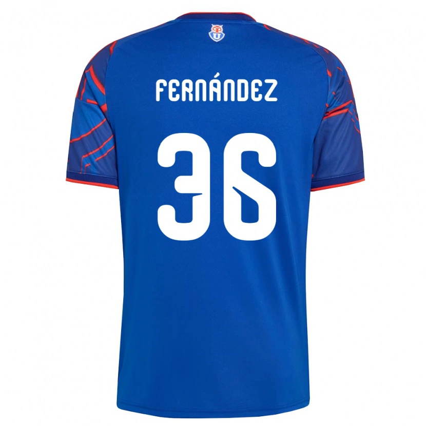 Danxen Mujer Camiseta Franco Fernández #36 Azul Real Rojo 1ª Equipación 2026/27 La Camisa México