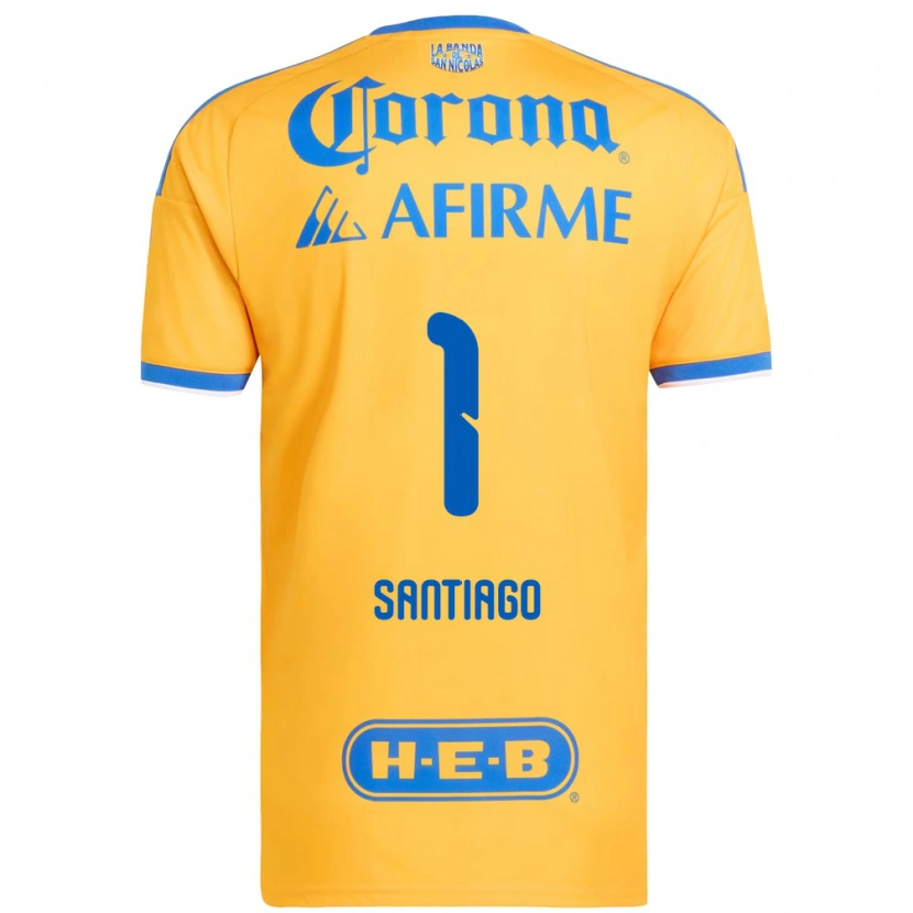 Danxen Mujer Camiseta Cecilia Santiago #1 Amarillo Azul 1ª Equipación 2026/27 La Camisa México