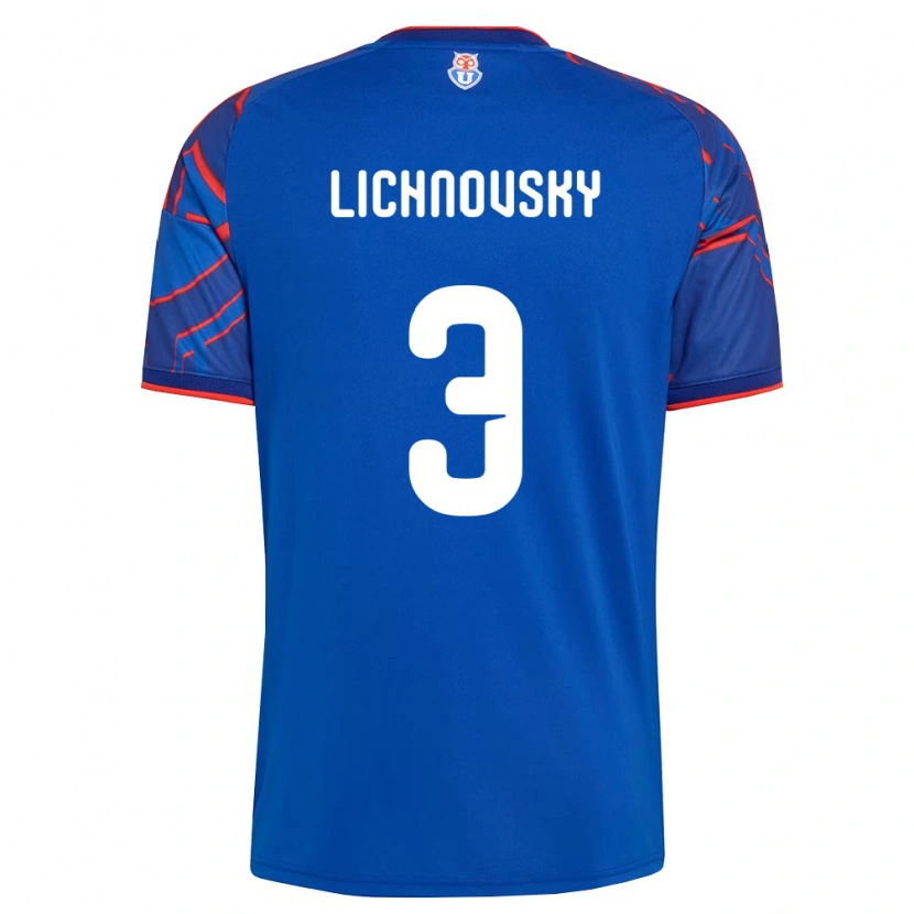 Danxen Mujer Camiseta Igor Lichnovsky #3 Azul Real Rojo 1ª Equipación 2026/27 La Camisa México