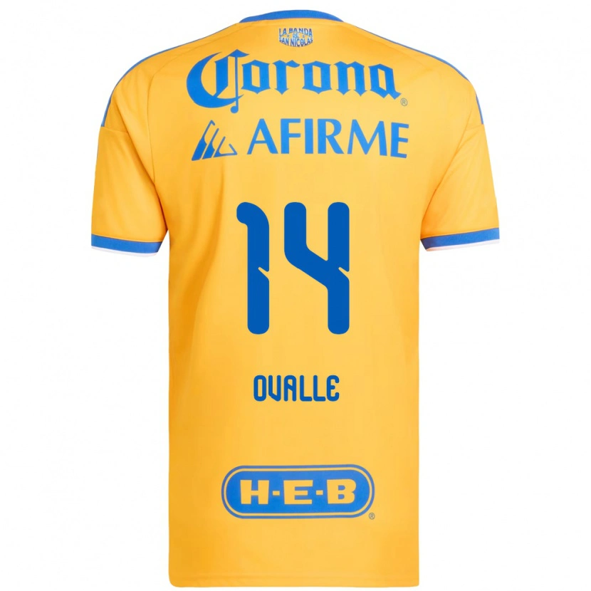 Danxen Mujer Camiseta Lizbeth Ovalle #14 Amarillo Azul 1ª Equipación 2026/27 La Camisa México