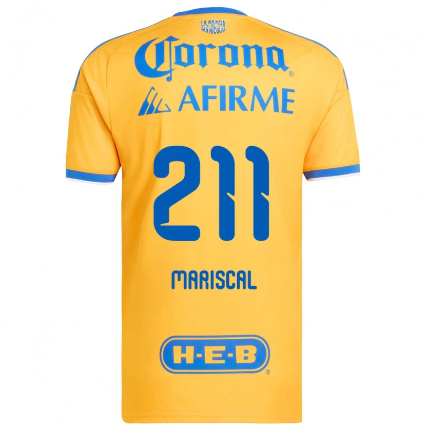 Danxen Mujer Camiseta Kevin Mariscal #211 Amarillo Azul 1ª Equipación 2026/27 La Camisa México