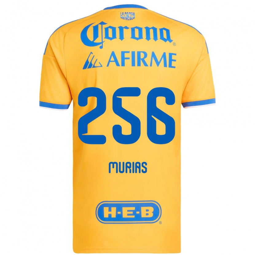 Danxen Mujer Camiseta Mauricio Murias #256 Amarillo Azul 1ª Equipación 2026/27 La Camisa México