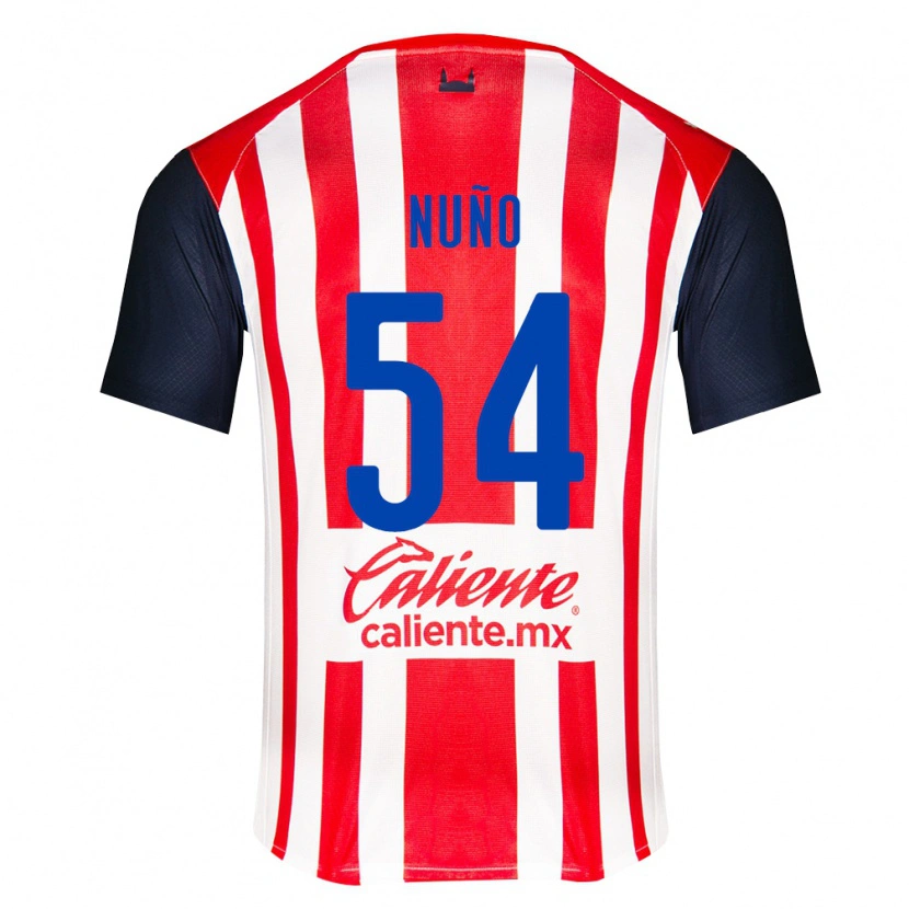 Danxen Mujer Camiseta Raúl Nuño #54 Rojo Negro Blanco 1ª Equipación 2026/27 La Camisa México