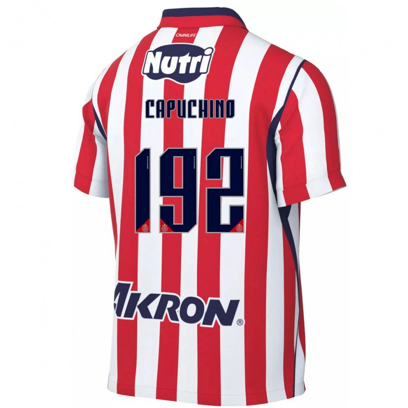 Danxen Mujer Camiseta Juan Capuchino #192 Rojo Blanco 1ª Equipación 2026/27 La Camisa México
