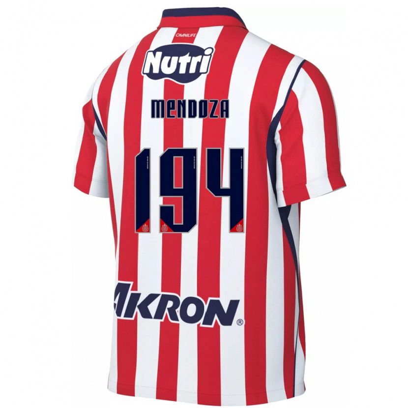 Danxen Mujer Camiseta Esteban Mendoza #194 Rojo Blanco 1ª Equipación 2026/27 La Camisa México