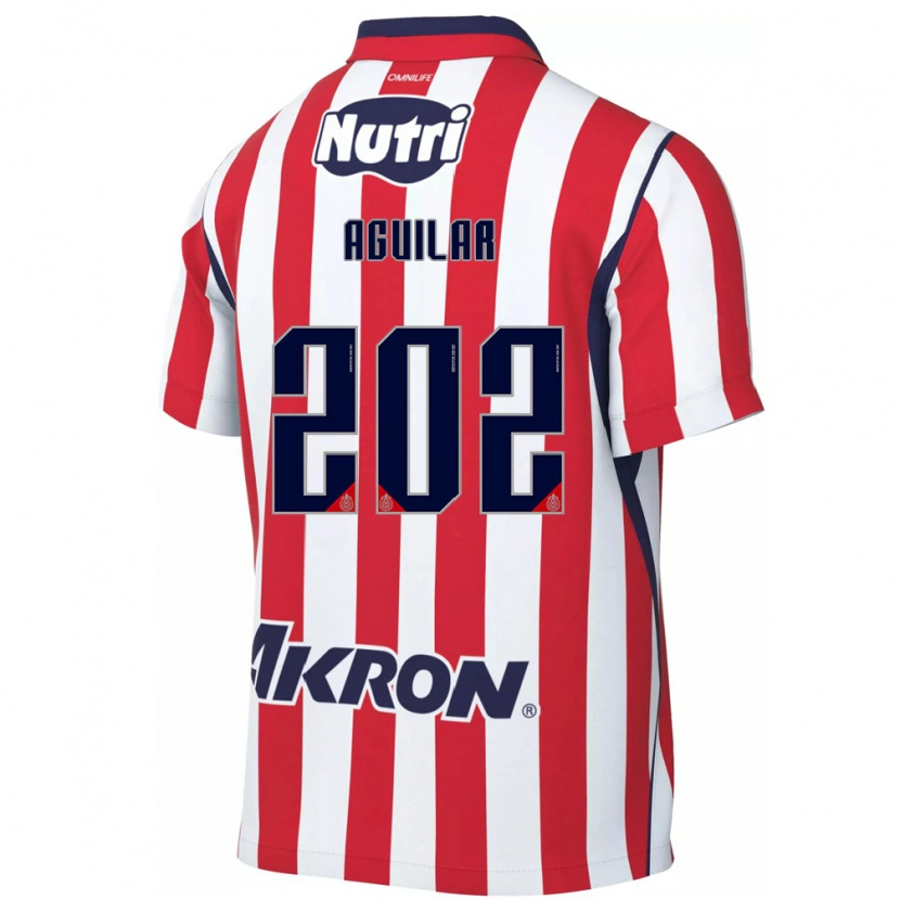 Danxen Mujer Camiseta Erick Aguilar #202 Rojo Blanco 1ª Equipación 2026/27 La Camisa México