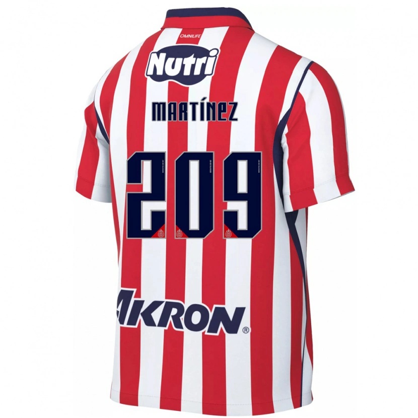 Danxen Mujer Camiseta Iván Martínez #209 Rojo Blanco 1ª Equipación 2026/27 La Camisa México