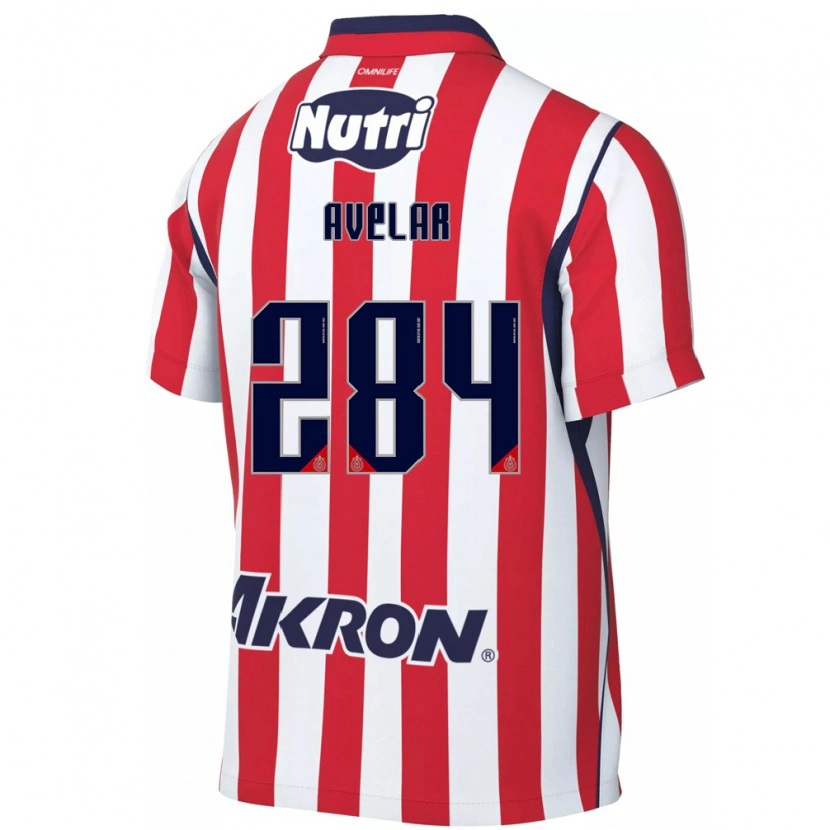Danxen Mujer Camiseta Dylan Avelar #284 Rojo Blanco 1ª Equipación 2026/27 La Camisa México