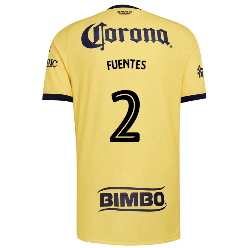 Danxen Mujer Camiseta Luis Fuentes #2 Amarillo Rojo Negro 1ª Equipación 2026/27 La Camisa México