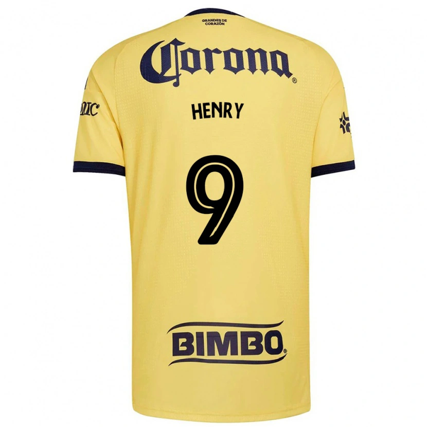 Danxen Mujer Camiseta Henry Martin #9 Amarillo Rojo Negro 1ª Equipación 2026/27 La Camisa México
