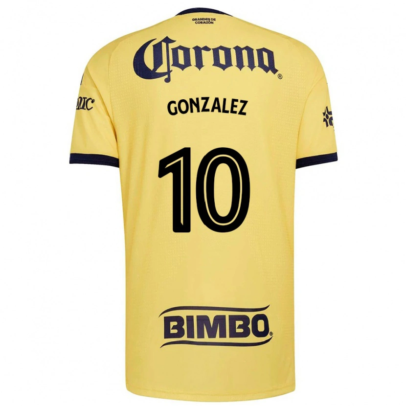 Danxen Mujer Camiseta Alison Gonzalez #10 Amarillo Rojo Negro 1ª Equipación 2026/27 La Camisa México