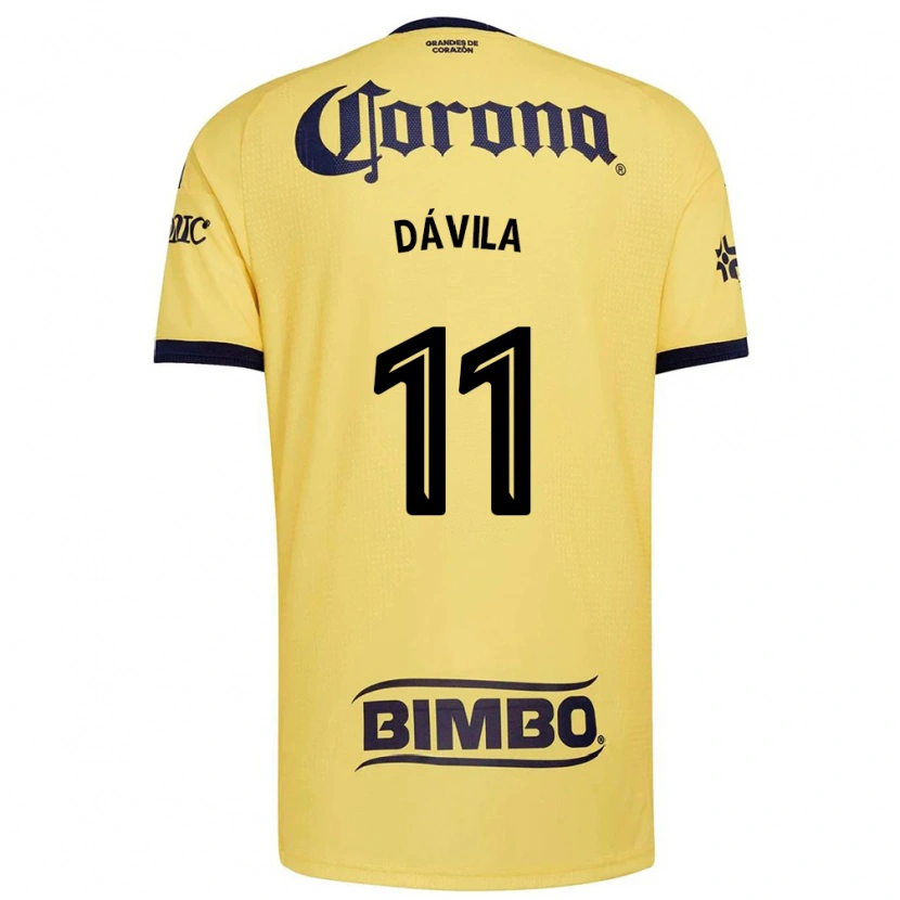 Danxen Mujer Camiseta Víctor Dávila #11 Amarillo Rojo Negro 1ª Equipación 2026/27 La Camisa México
