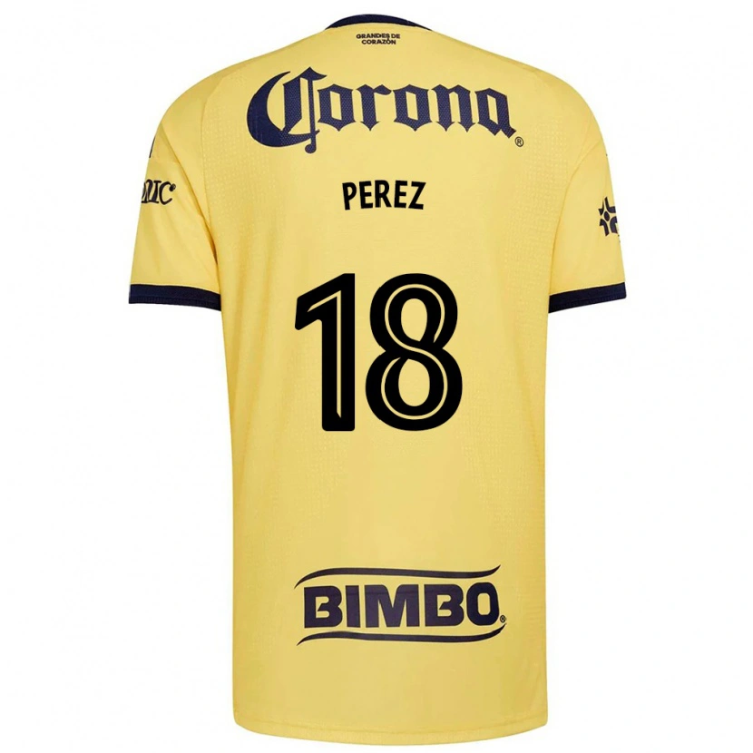 Danxen Mujer Camiseta Amanda Perez #18 Amarillo Rojo Negro 1ª Equipación 2026/27 La Camisa México