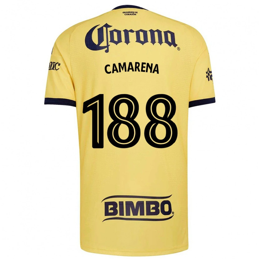 Danxen Mujer Camiseta Santiago Camarena #188 Amarillo Rojo Negro 1ª Equipación 2026/27 La Camisa México