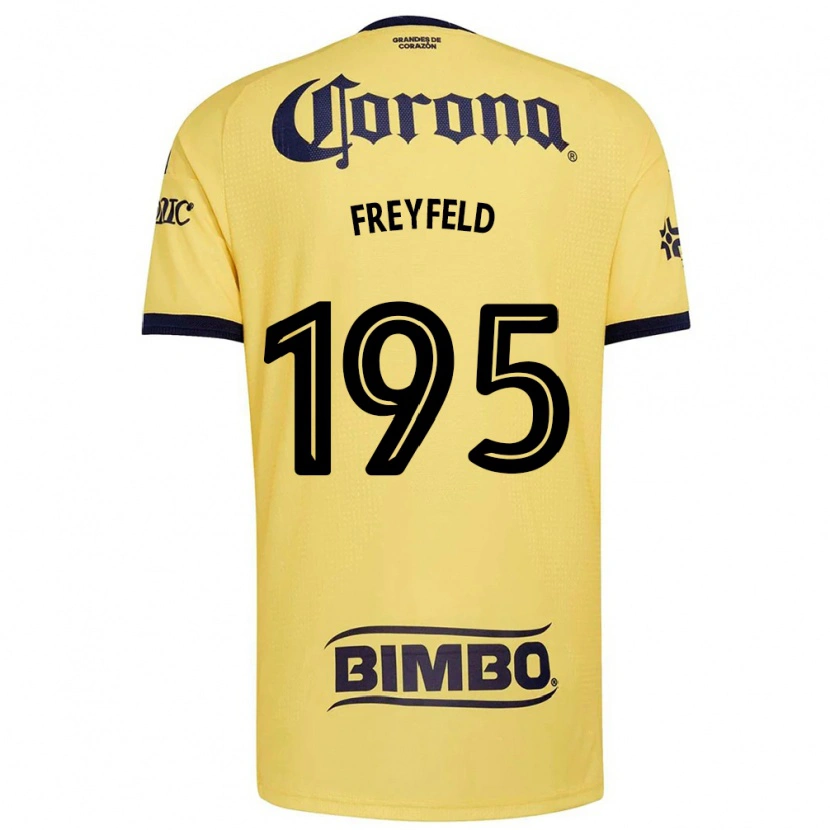 Danxen Mujer Camiseta Julián Freyfeld #195 Amarillo Rojo Negro 1ª Equipación 2026/27 La Camisa México
