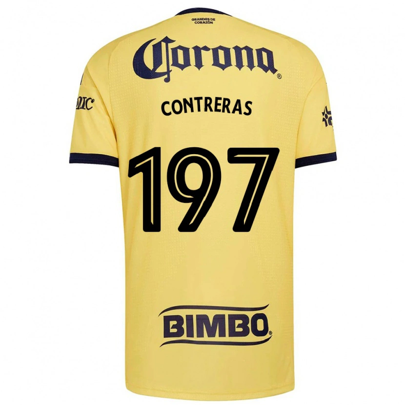 Danxen Mujer Camiseta Ángel Contreras #197 Amarillo Rojo Negro 1ª Equipación 2026/27 La Camisa México