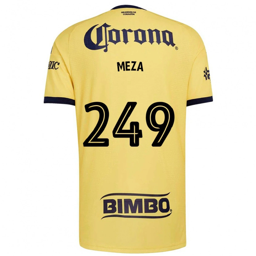Danxen Mujer Camiseta Enrique Meza #249 Amarillo Rojo Negro 1ª Equipación 2026/27 La Camisa México