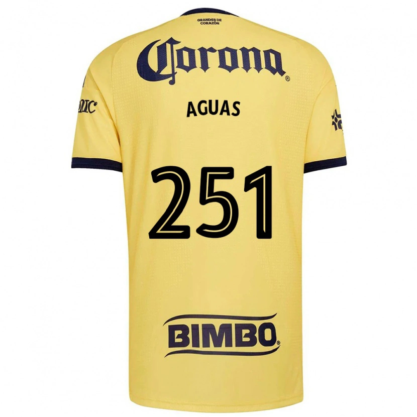 Danxen Mujer Camiseta Brian Aguas #251 Amarillo Rojo Negro 1ª Equipación 2026/27 La Camisa México