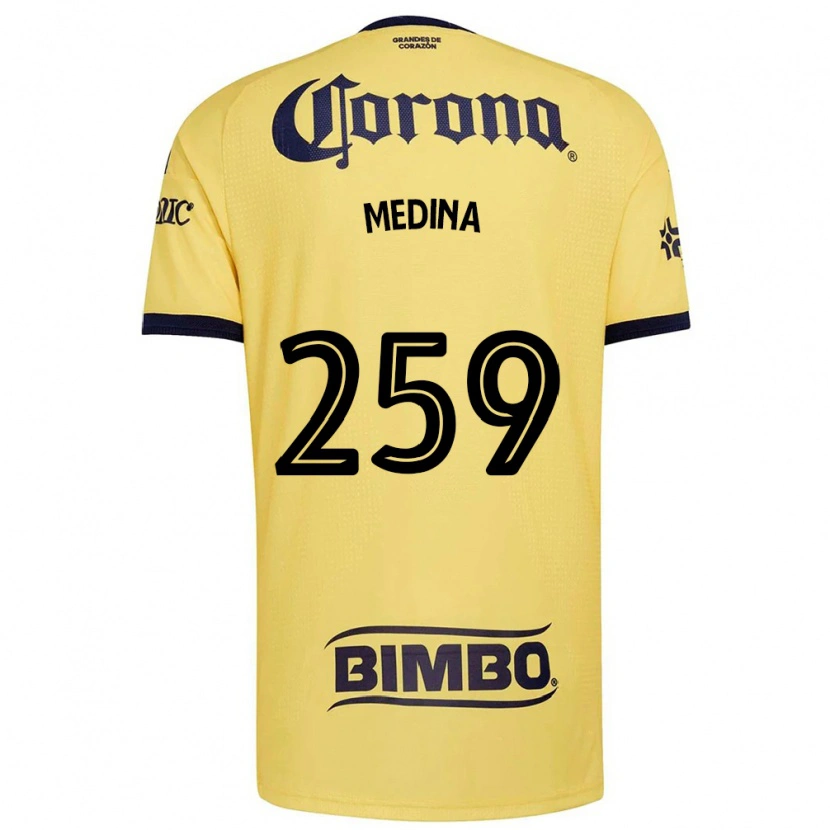 Danxen Mujer Camiseta Sebastián Medina #259 Amarillo Rojo Negro 1ª Equipación 2026/27 La Camisa México