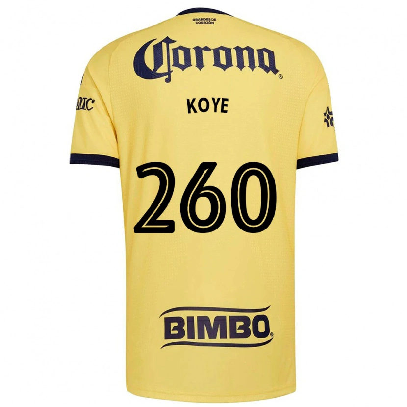 Danxen Mujer Camiseta Julián Koye #260 Amarillo Rojo Negro 1ª Equipación 2026/27 La Camisa México
